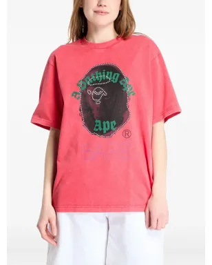 A BATHING APE® Ape Head rhinestone-embellished T-shirt - サムネイル1