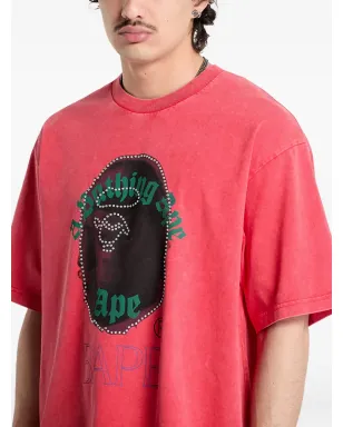 A BATHING APE® Ape Head rhinestone-embellished T-shirt - サムネイル3