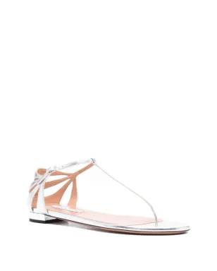Aquazzura Frida レザー Tバー フラットサンダル - サムネイル2