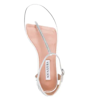 Aquazzura Frida レザー Tバー フラットサンダル - サムネイル4