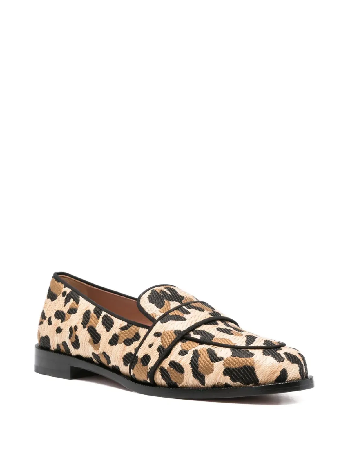 Aquazzura レオパード柄ローファー - 画像2