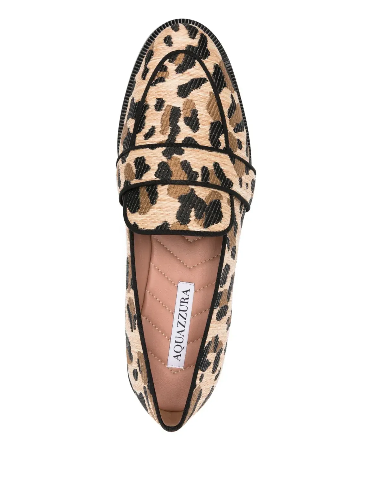 Aquazzura レオパード柄ローファー - 画像4
