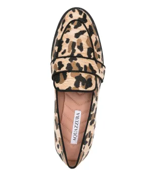 Aquazzura レオパード柄ローファー - サムネイル4