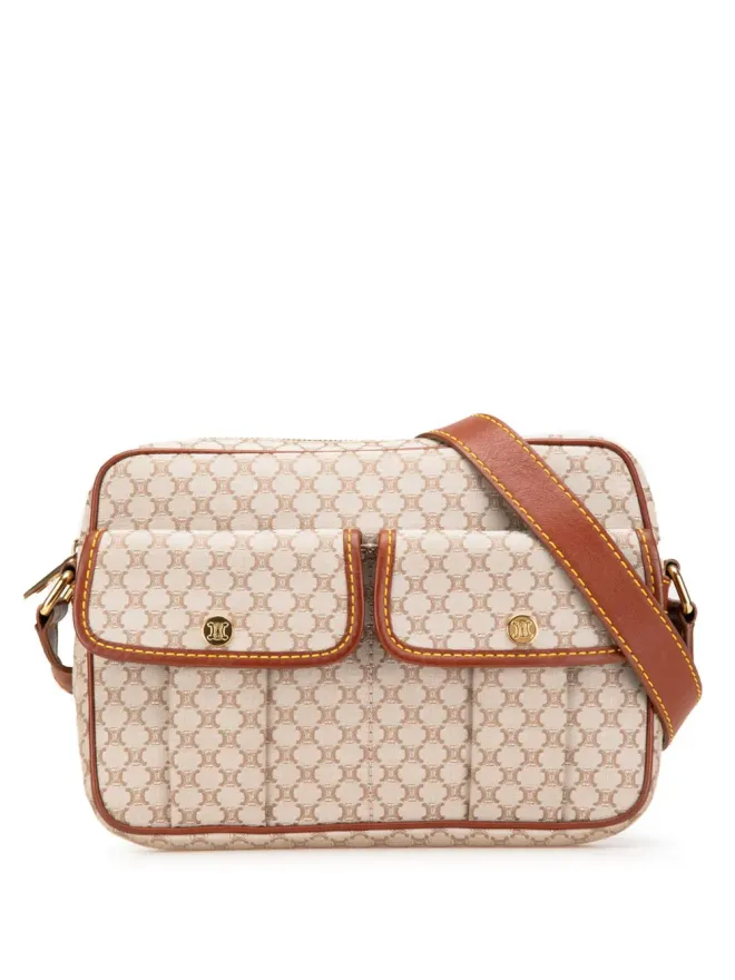 Celine Pre-Owned Celine Pre-Owned マカダム キャンバス クロスボディバッグ ブラウンの商品画像