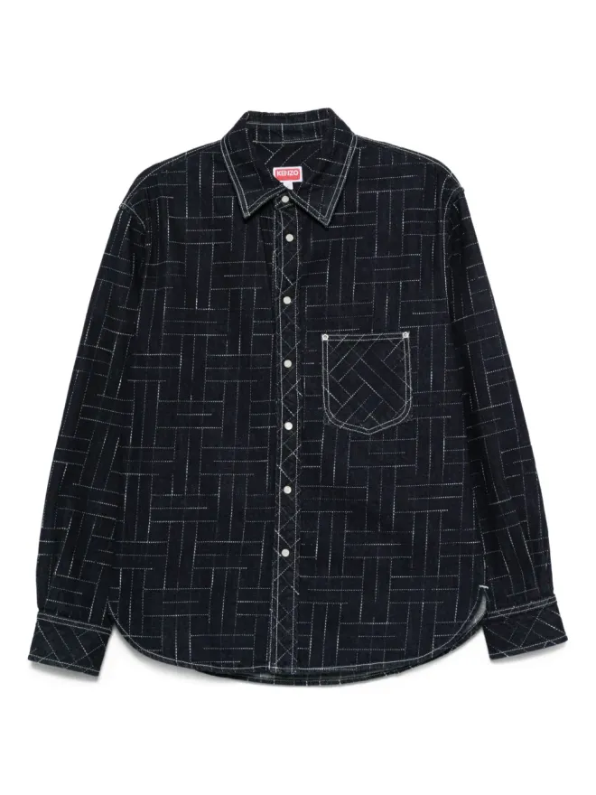Kenzo Kenzo ジオメトリック柄 コットン シャツの商品画像