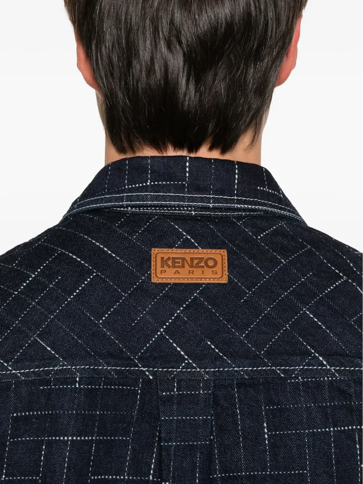 Kenzo ジオメトリック柄 コットン シャツ - 画像5