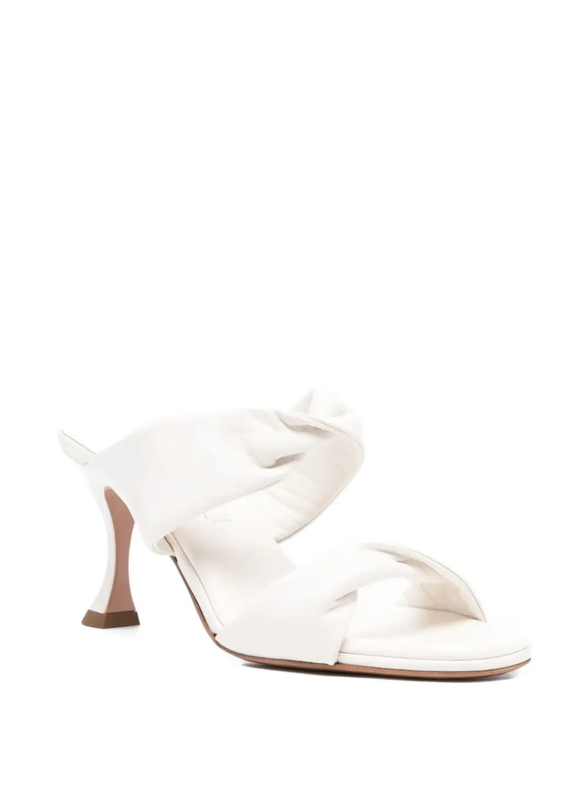 Aquazzura ツイストレザーサンダル - 画像2