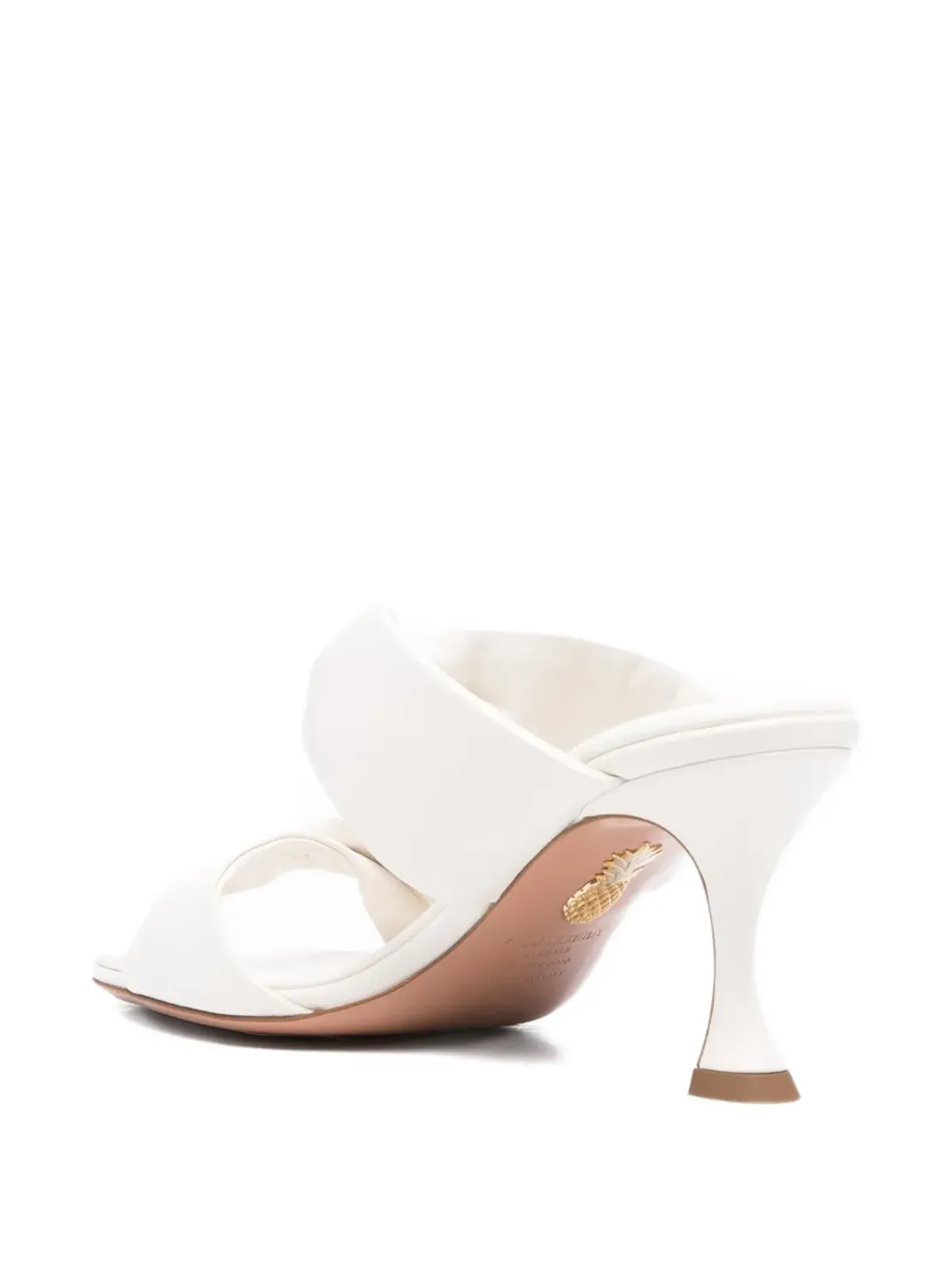 Aquazzura ツイストレザーサンダル - 画像3