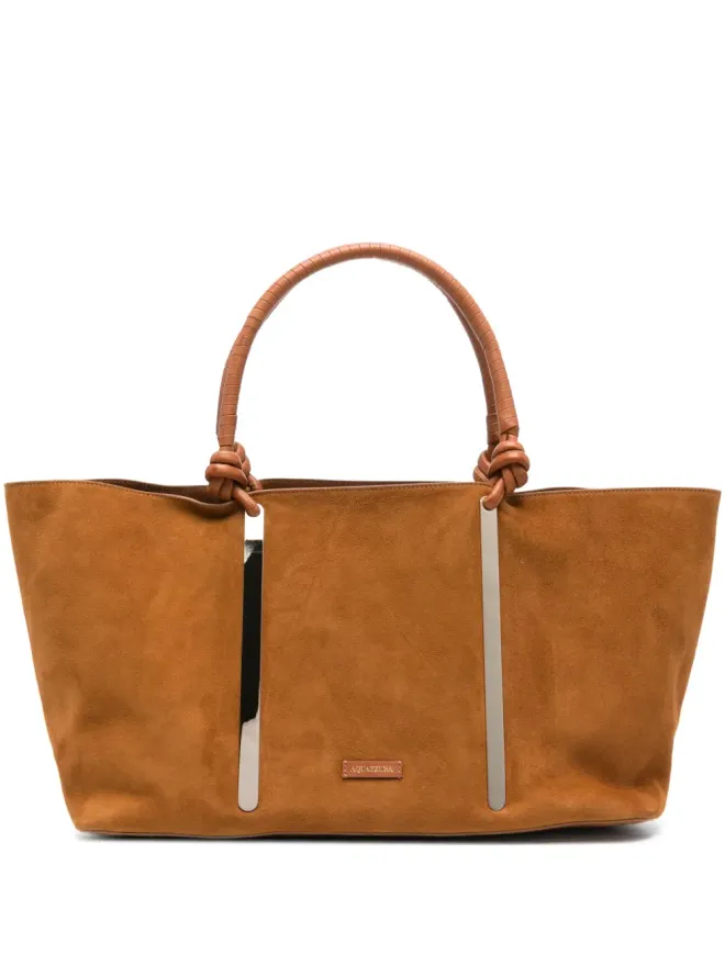 Aquazzura Aquazzura Muse ノットハンドル スエード トートバッグの商品画像