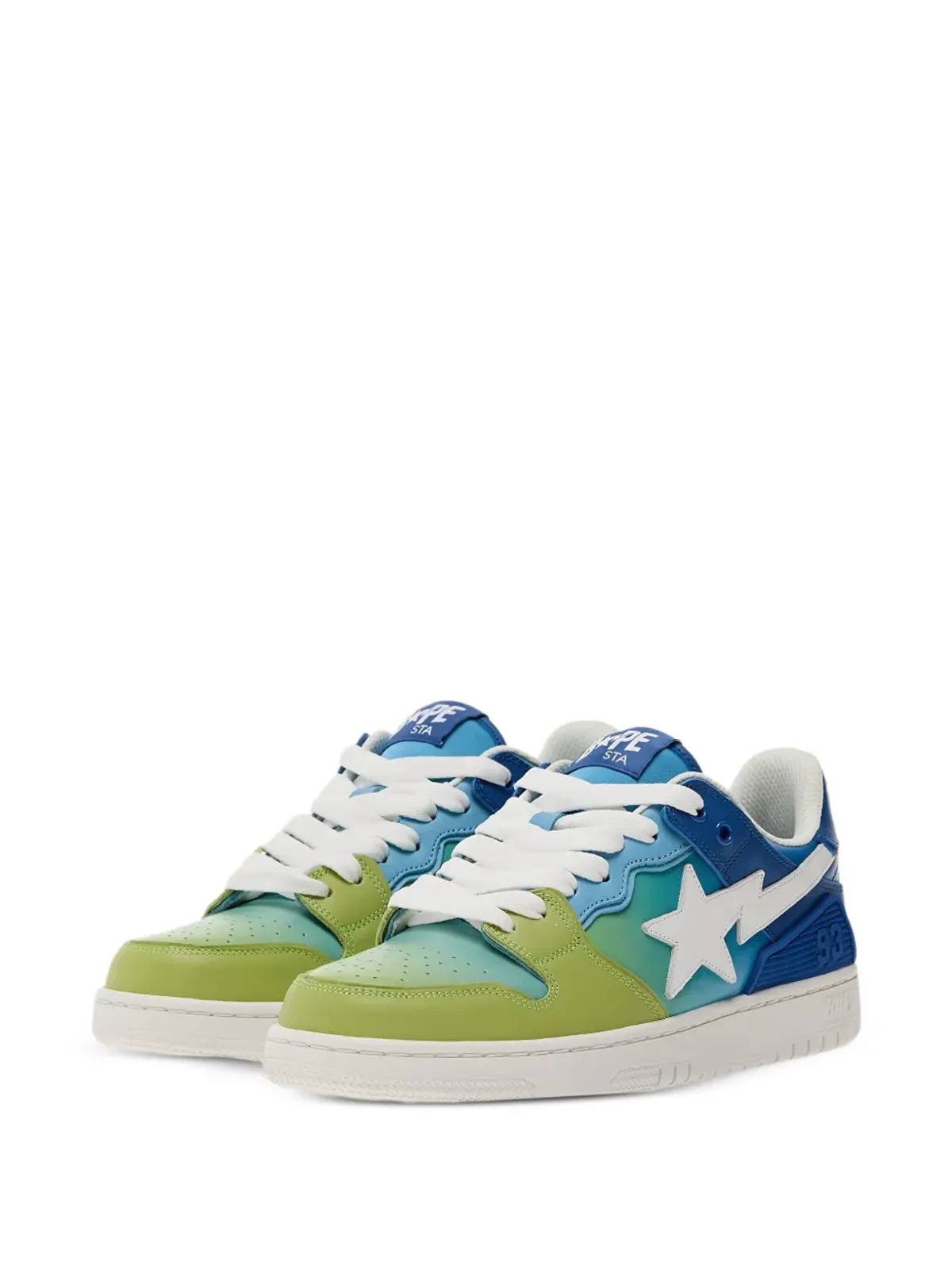 A BATHING APE® 星モチーフのグラデーションスニーカー - 画像2