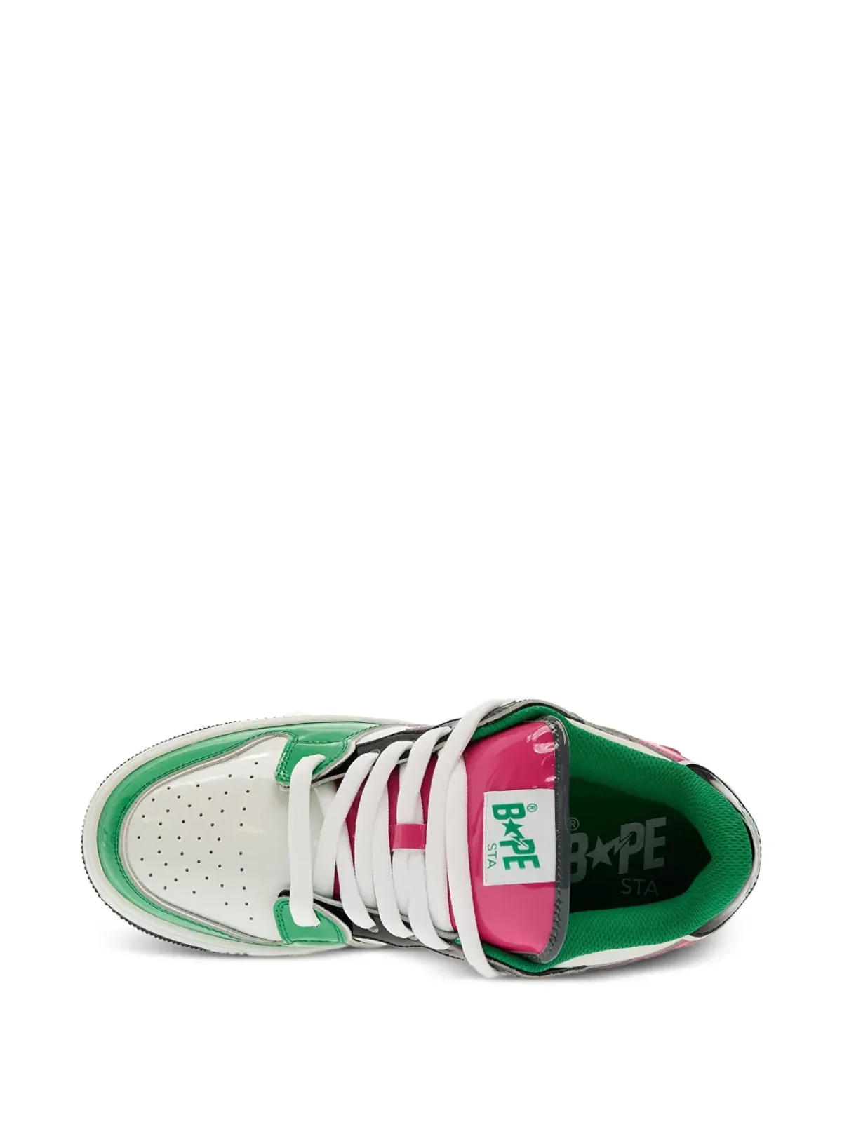 A BATHING APE® スター・パッチ付きレザースニーカー - 画像5