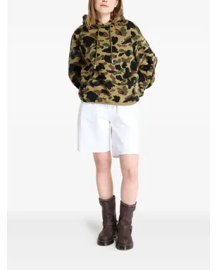 A BATHING APE® camouflage-jacquard hoodie - Green - サムネイル3