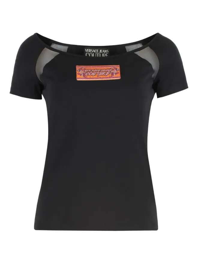 Versace Jeans Couture Versace Jeans Couture メッシュパネル綿Tシャツの商品画像