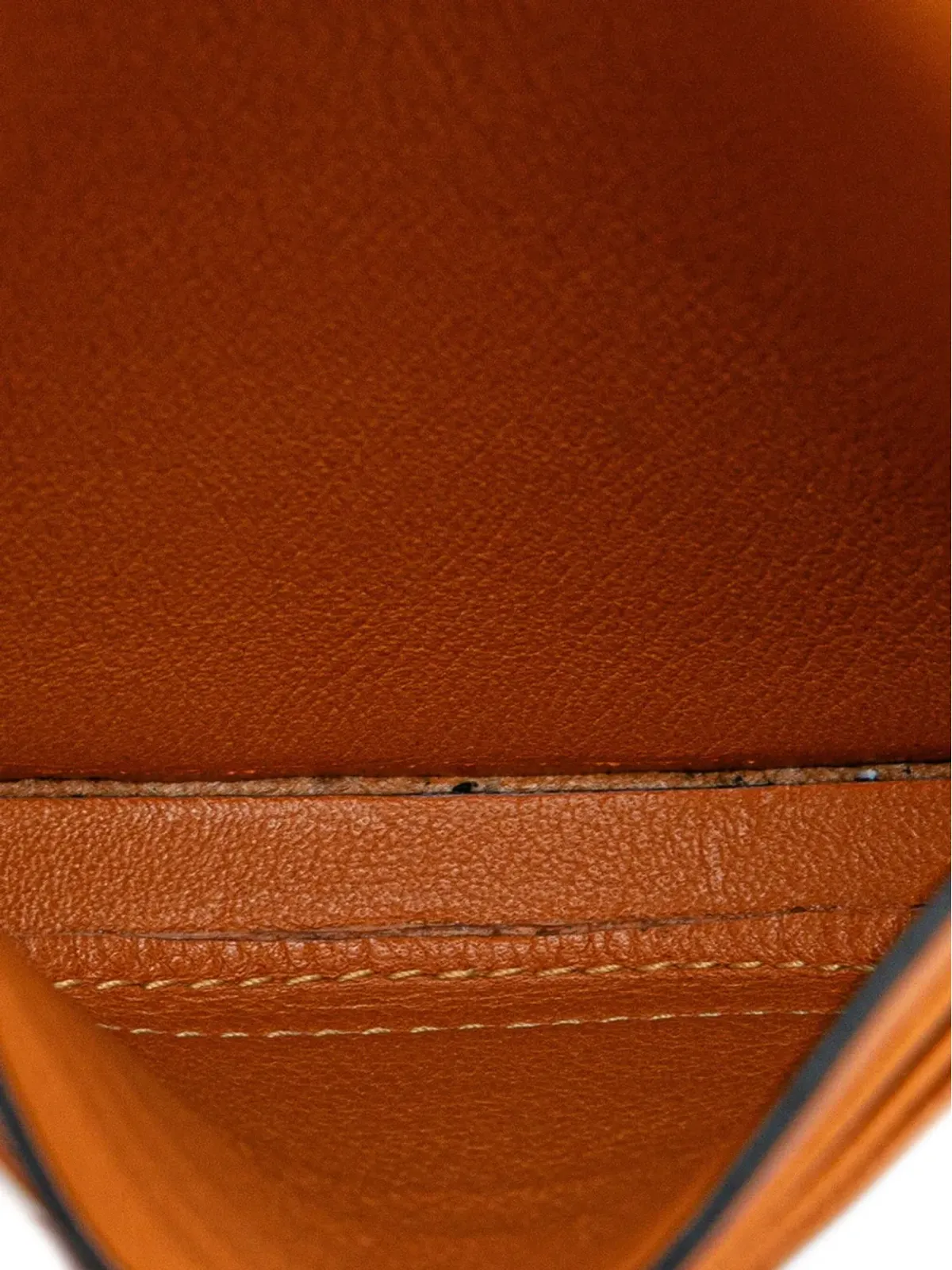 Loewe Pre-Owned 小型ソフトカーフスキン ヒールポーチ クロスボディバッグ - オレンジ - 画像5