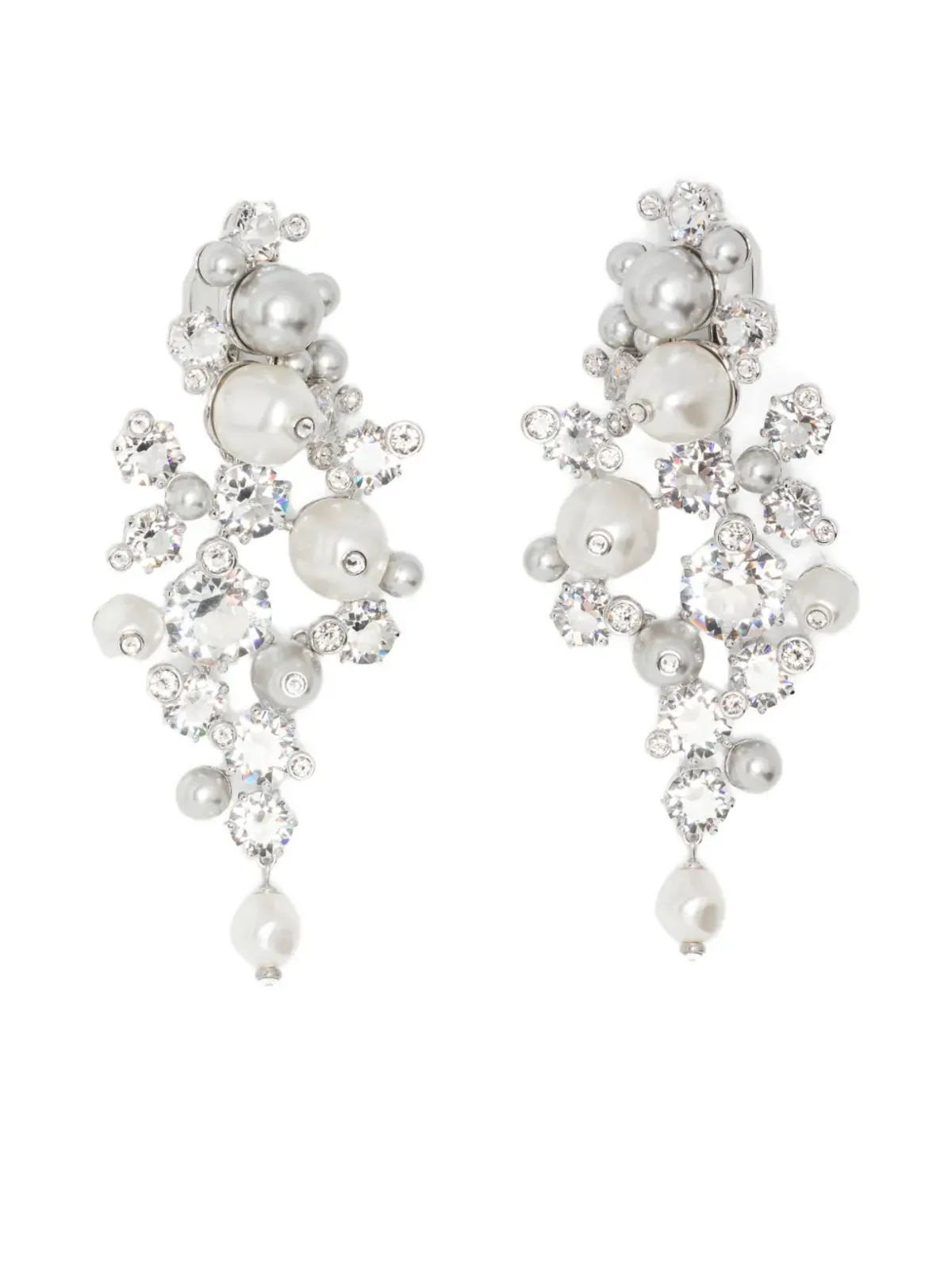 Swarovski Constella クリスタル装飾クリップイヤリング - 画像1
