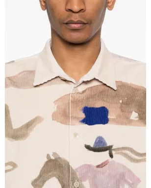 A Kind of Guise Derbin コーデュロイ ランニングホース柄シャツ - サムネイル5