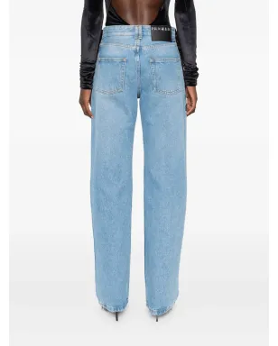 Mugler レースアップディテール コットン ジーンズ - サムネイル4