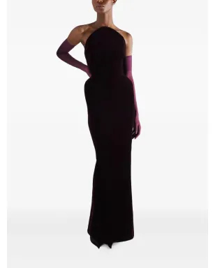 Mugler ストラップレス マキシドレス - サムネイル2