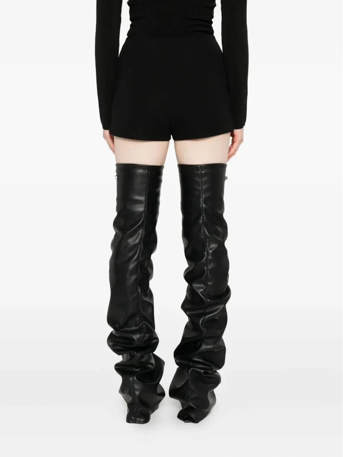 Mugler プリーツショーツ - ブラック - 画像4