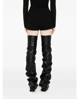 Mugler プリーツショーツ - ブラック - サムネイル4