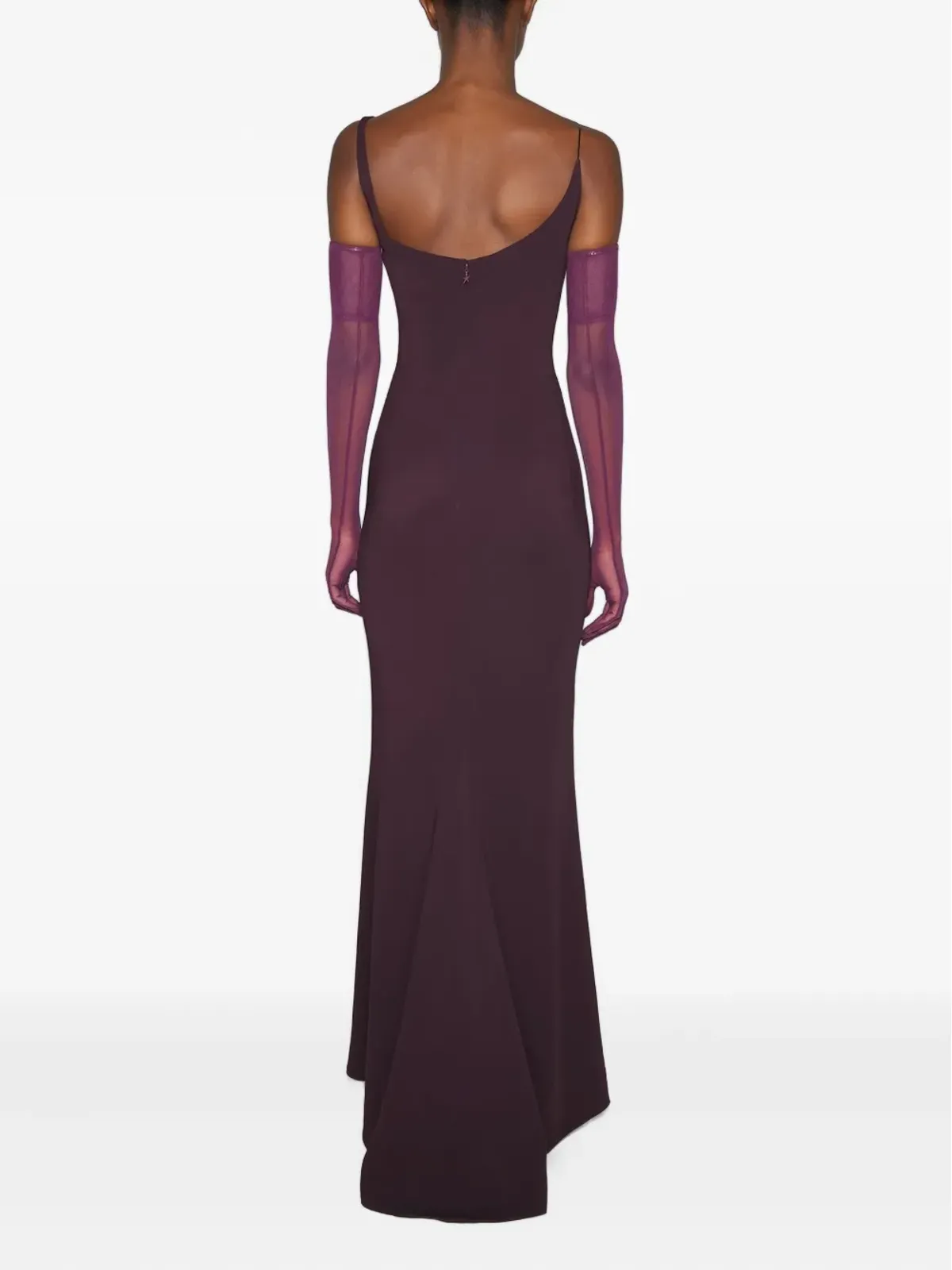 Mugler アシンメトリーショルダーマキシドレス - 画像3
