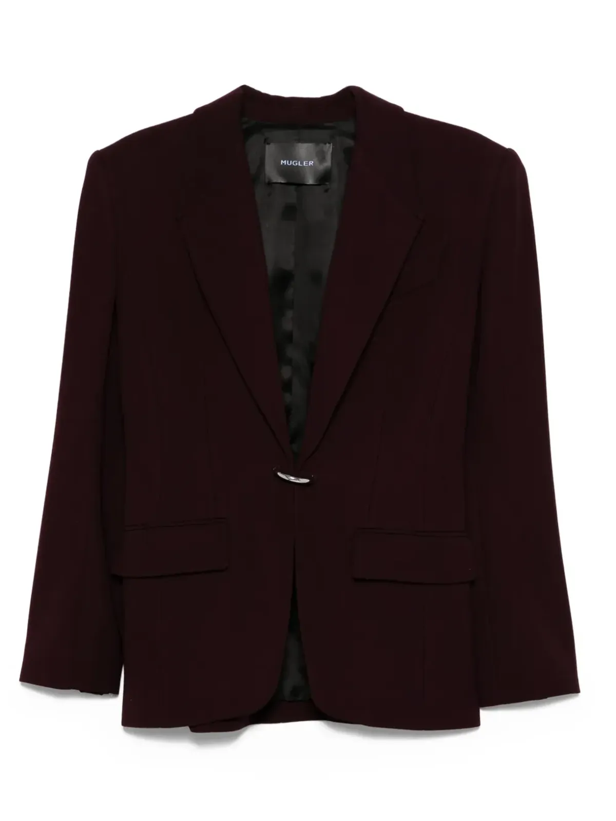Mugler シングルブレスト ウールジャケット - レッド - 画像1