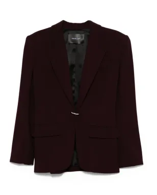 Mugler シングルブレスト ウールジャケット - レッド - サムネイル1