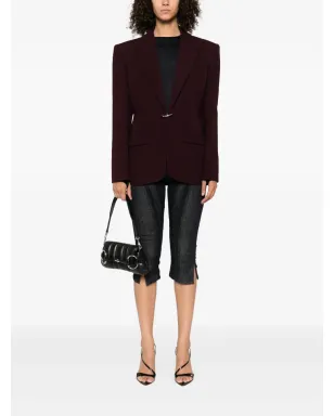 Mugler シングルブレスト ウールジャケット - レッド - サムネイル2