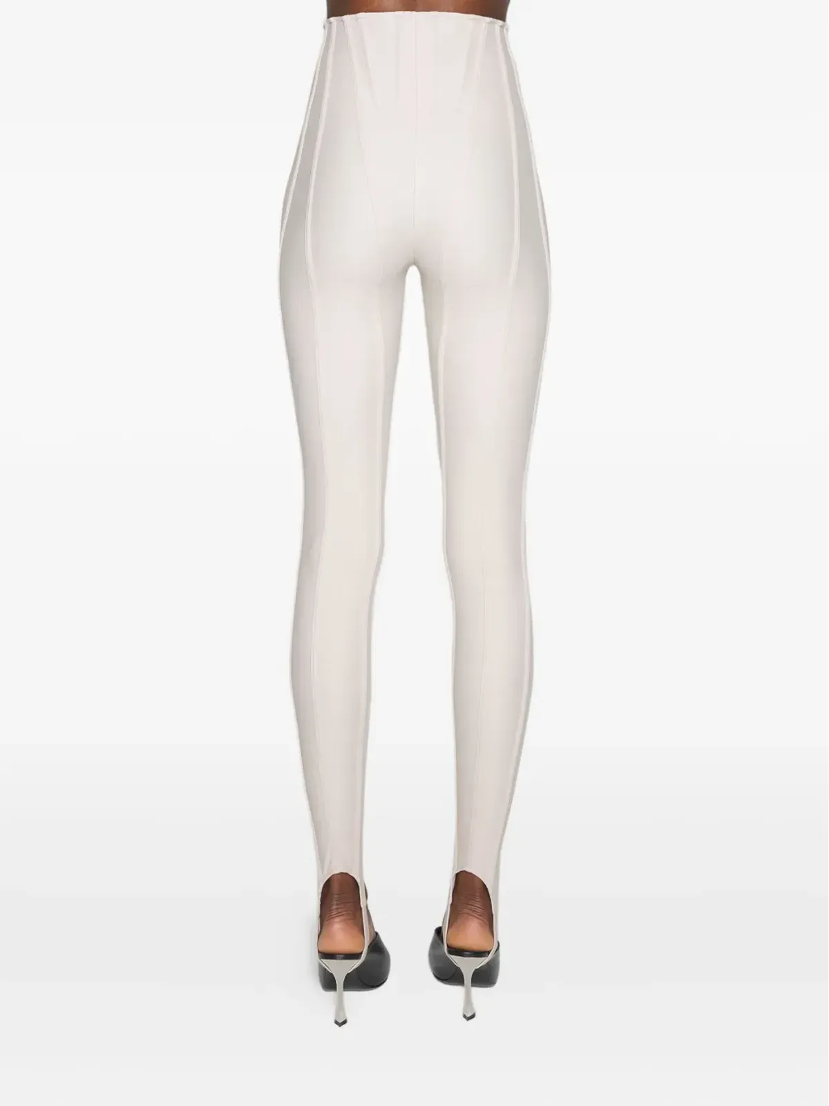 Mugler シームディテール パネルドレギンス - 画像2