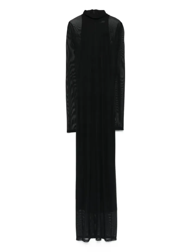 Mugler Mugler ハイネックメッシュマキシドレスの商品画像