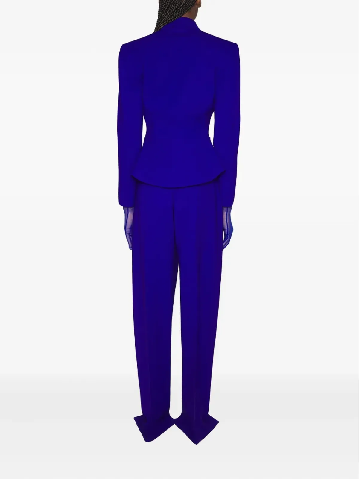 Mugler プリーツ入りスプリットヘムパンツ - 画像3