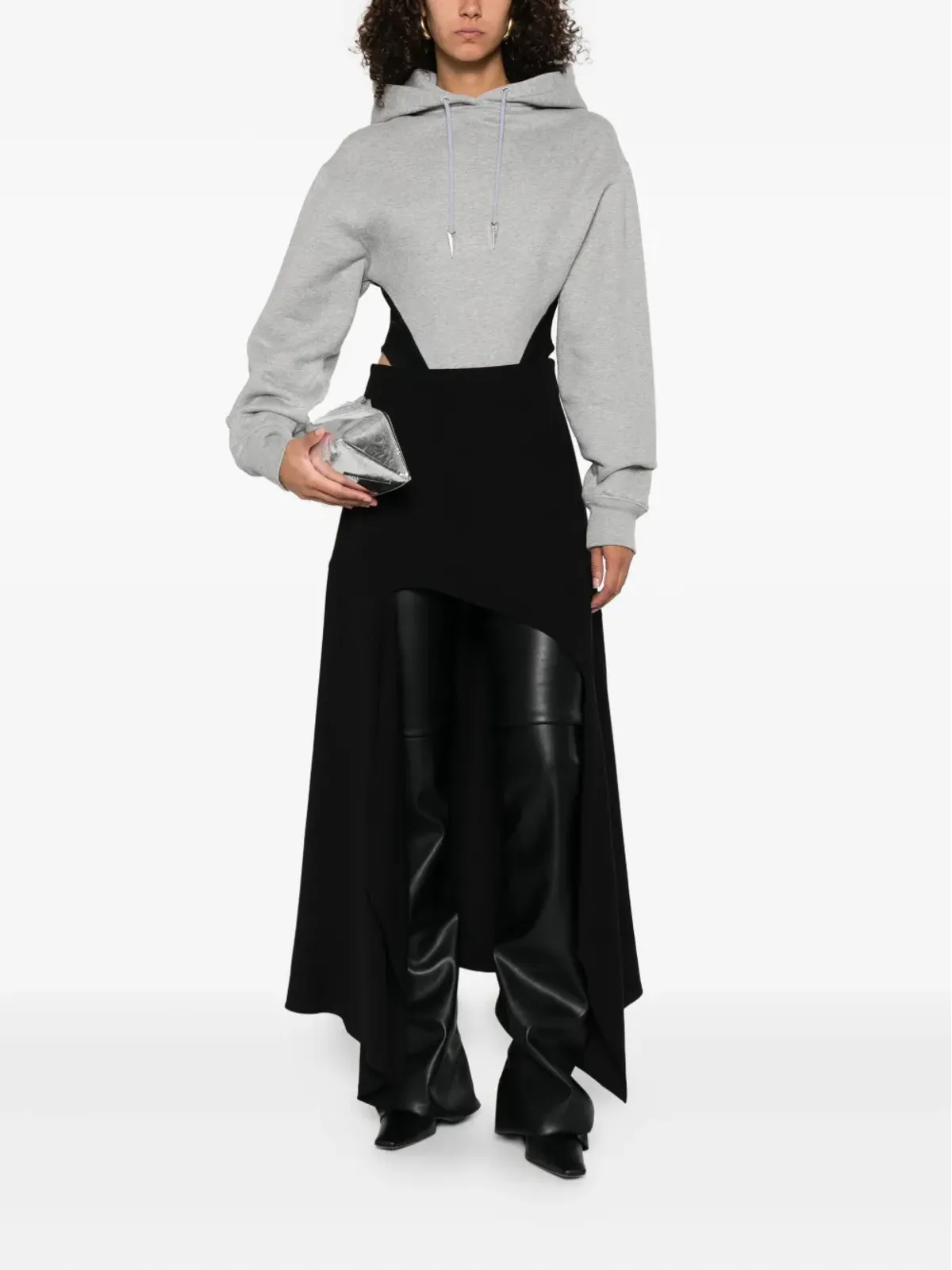 Mugler アシンメトリックハイロー スカート - 画像2