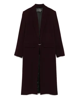 Mugler ノッチドラペル ウールコート（レッド） - サムネイル1