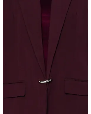 Mugler ノッチドラペル ウールコート（レッド） - サムネイル5