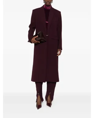 Mugler ノッチドラペル ウールコート（レッド） - サムネイル2