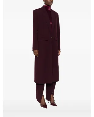 Mugler ノッチドラペル ウールコート（レッド） - サムネイル3
