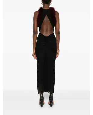 Mugler トリムド・ギャザー・ドレス - サムネイル4