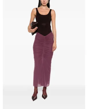 Mugler リブ編みスクープネックトップ - サムネイル2