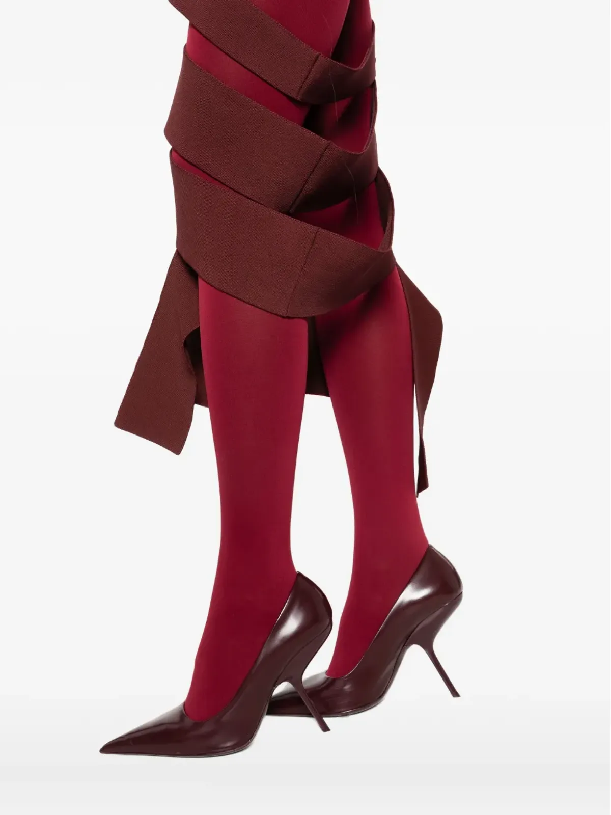 Mugler カットアウトドレス（レッド） - 画像5