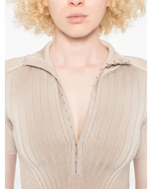 Mugler ホックとアイ付きリブ編みミディドレス - サムネイル5
