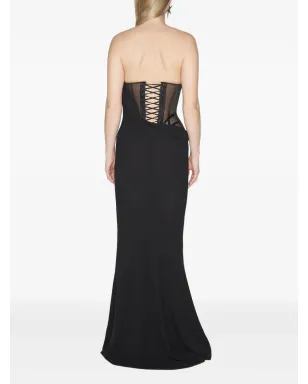 Mugler コルセットドレープ マキシドレス - サムネイル3