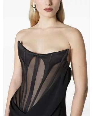 Mugler コルセットドレープ マキシドレス - サムネイル4