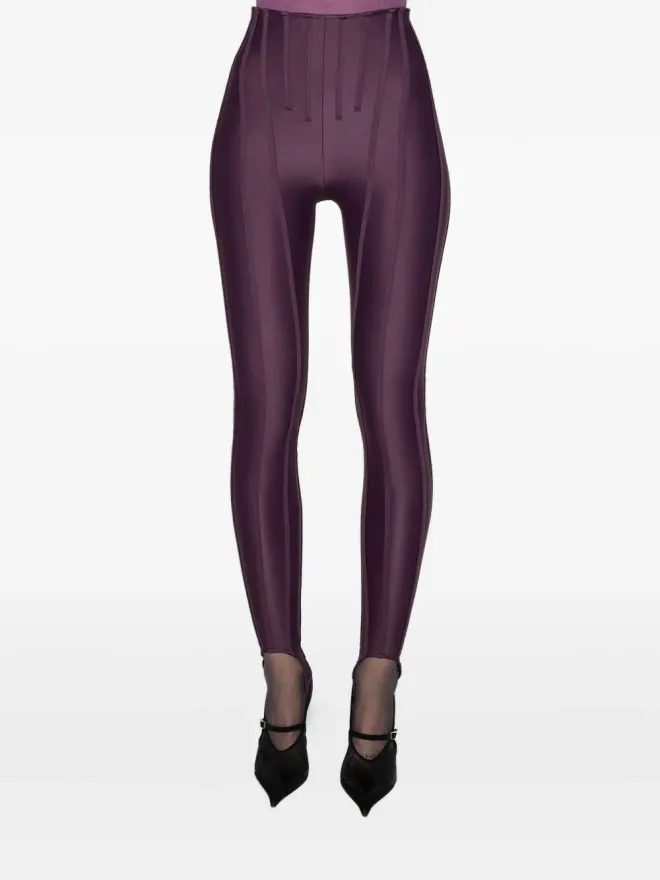 Mugler Mugler ハイウエスト・パネルドレギンスの商品画像