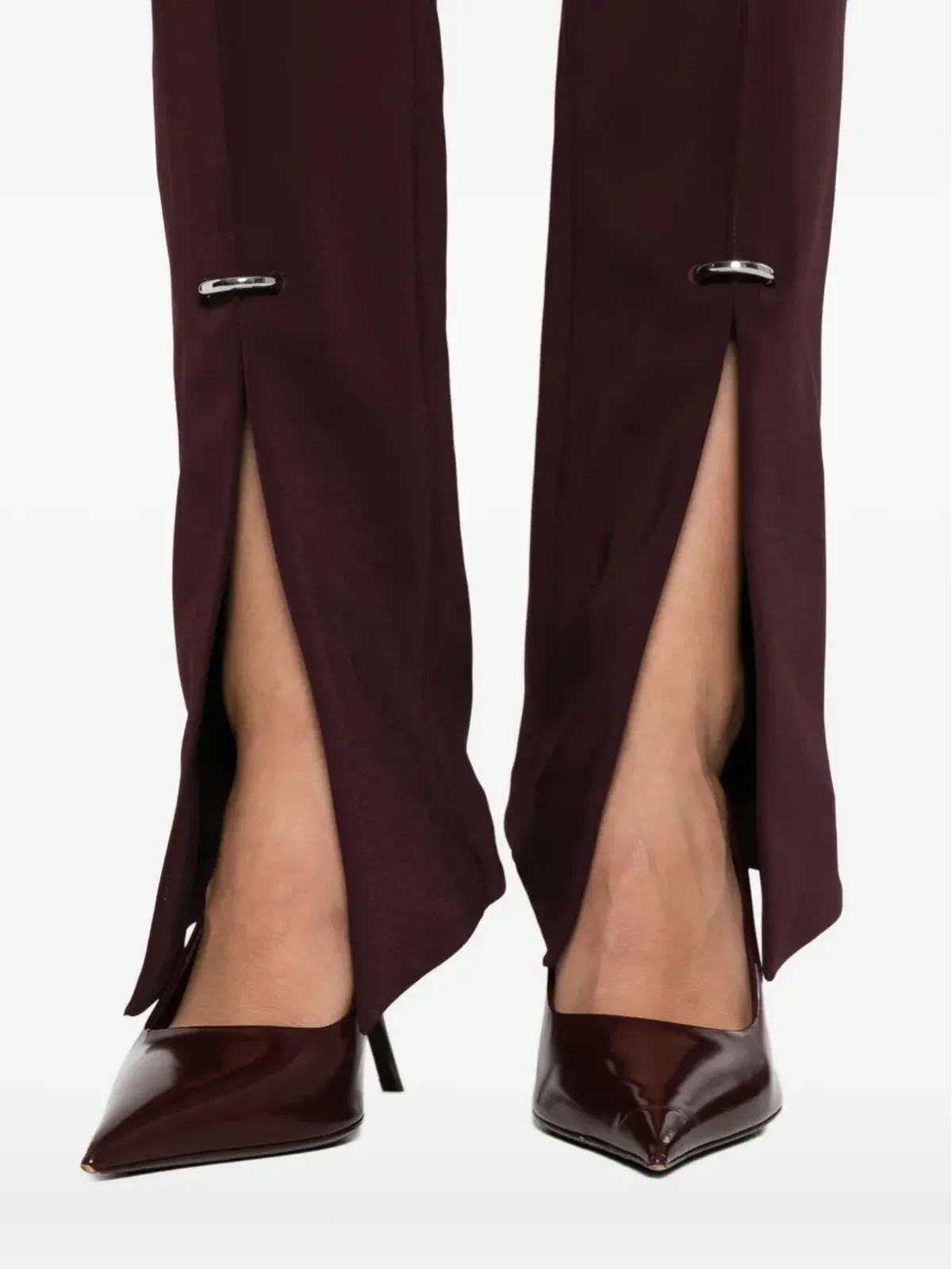 Mugler スプリットヘムパンツ - 画像5
