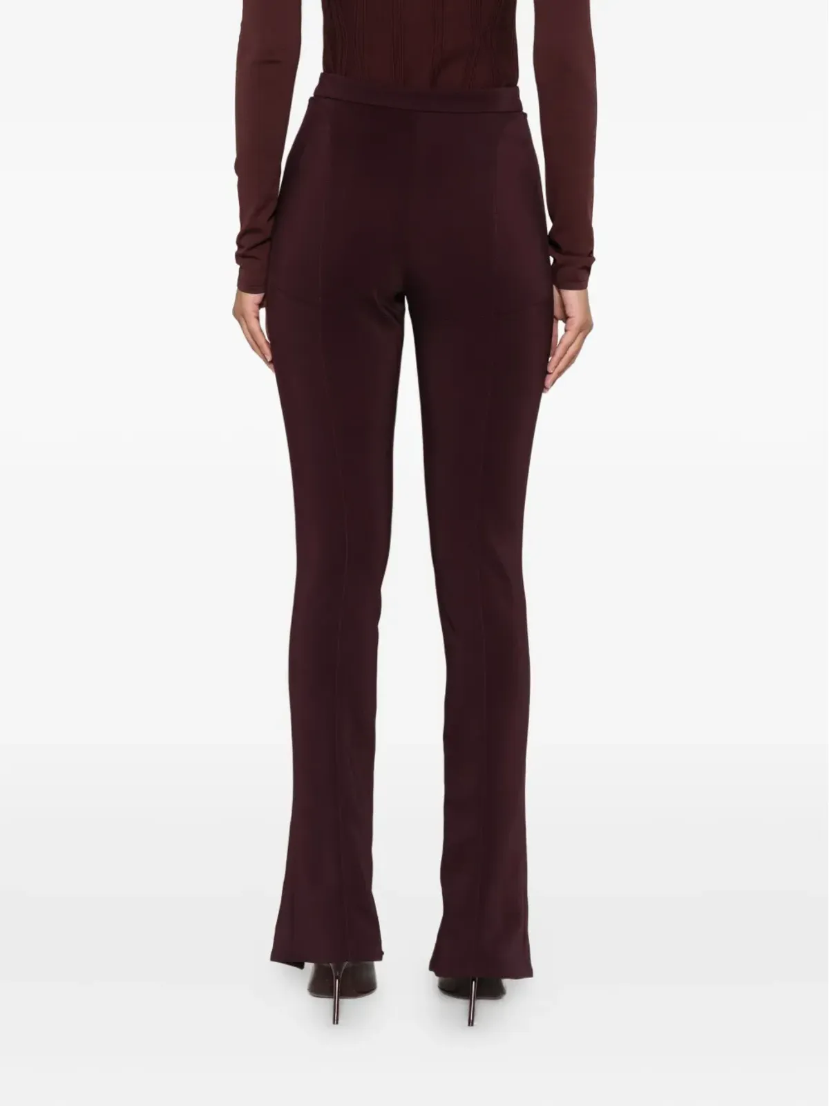 Mugler スプリットヘムパンツ - 画像4