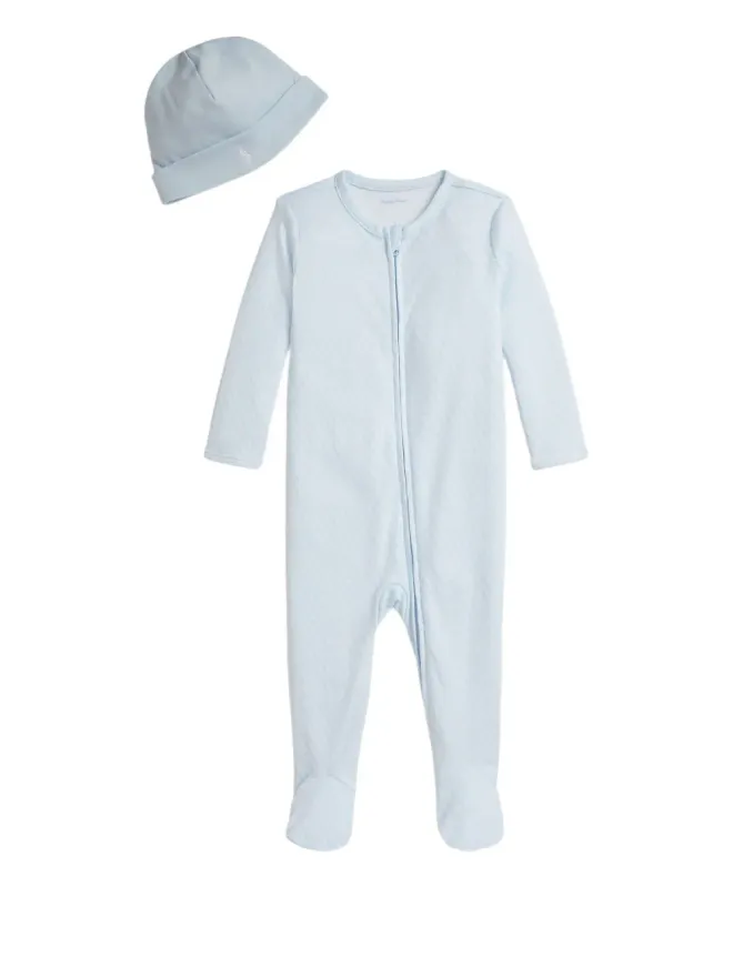 POLO RALPH LAUREN KIDS POLO RALPH LAUREN KIDS コットンベビー用ロンパースセット - Blueの商品画像