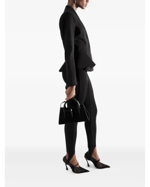 Mugler パイピングボーン ウエスト レギンス - ブラック - サムネイル2