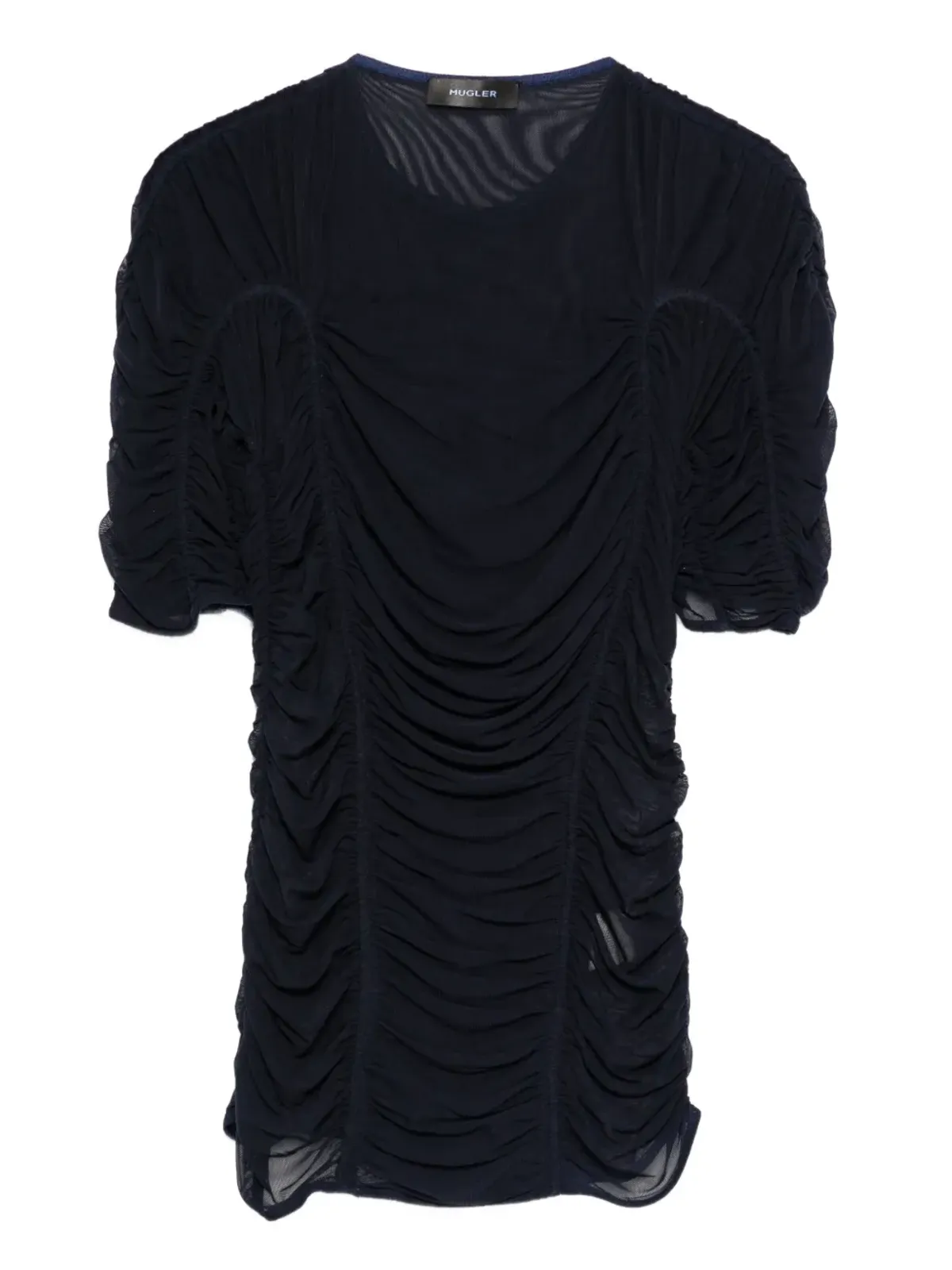Mugler メッシュ半袖トップ - 画像1