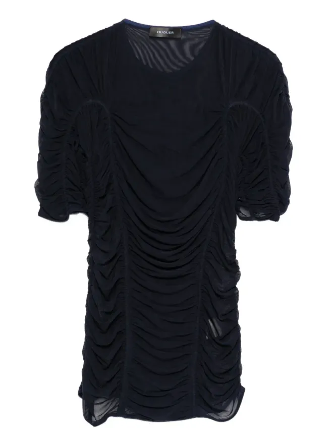 Mugler Mugler メッシュ半袖トップの商品画像