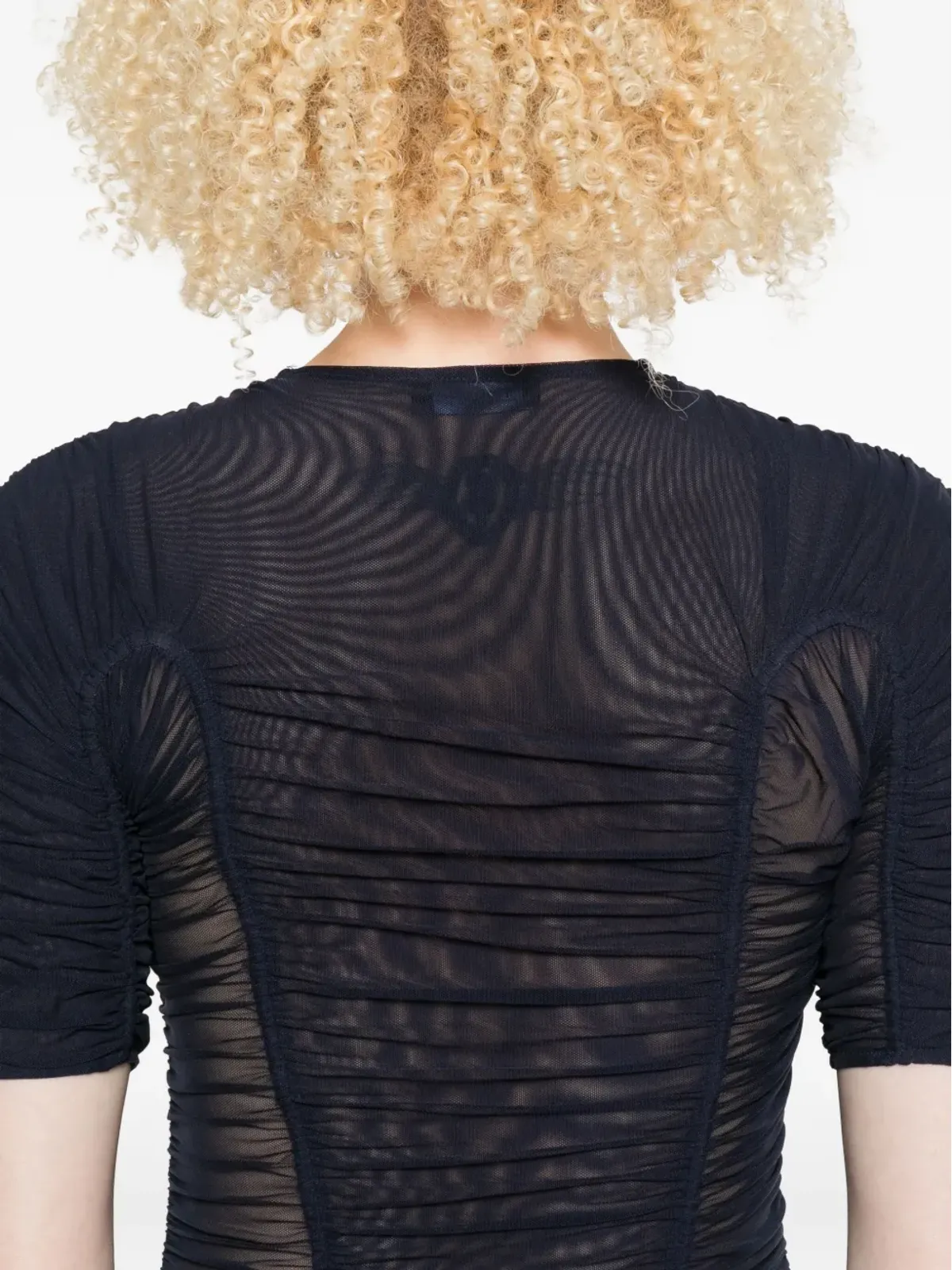 Mugler メッシュ半袖トップ - 画像5